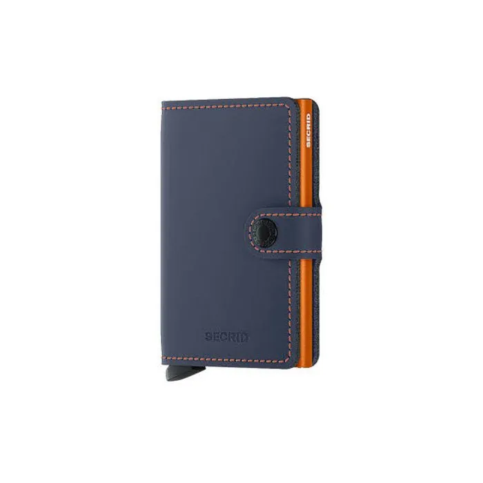 Kartenetui SECRID Miniwallet Matte (dunkelblau/orange) (420200015)
