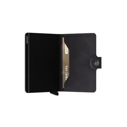 Kartenetui SECRID Miniwallet Vintage (schwarz/schwarz) (420100066)