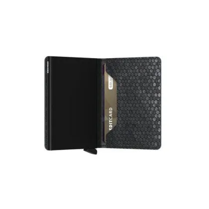 Kartenetui SECRID Slimwallet Hexagon (schwarz) (420100102)