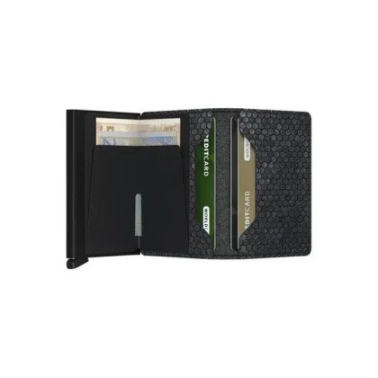 Kartenetui SECRID Slimwallet Hexagon (schwarz) (420100102)