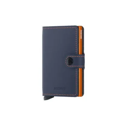 Kartenetui SECRID Miniwallet Matte (dunkelblau/orange) (420200015)