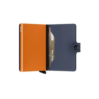 Kartenetui SECRID Miniwallet Matte (dunkelblau/orange) (420200015)