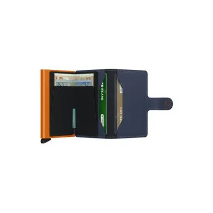 Kartenetui SECRID Miniwallet Matte (dunkelblau/orange) (420200015)
