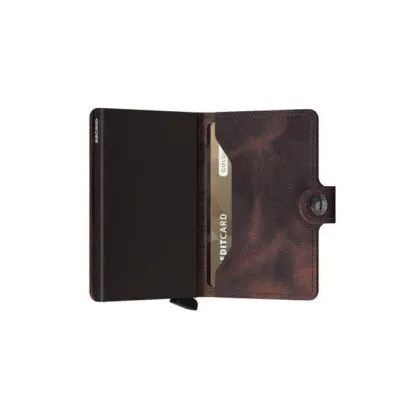 Kartenetui SECRID Miniwallet Vintage (dunkelbraun/schwarz) (420500006)